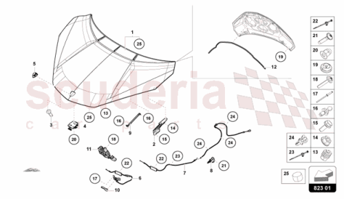 Part Diagram for Lamborghini 47B823196
