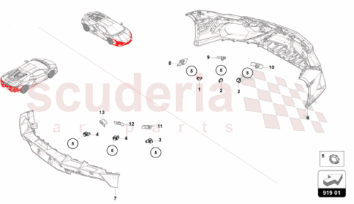 Part Diagram for Lamborghini 5Q1919297BY9B