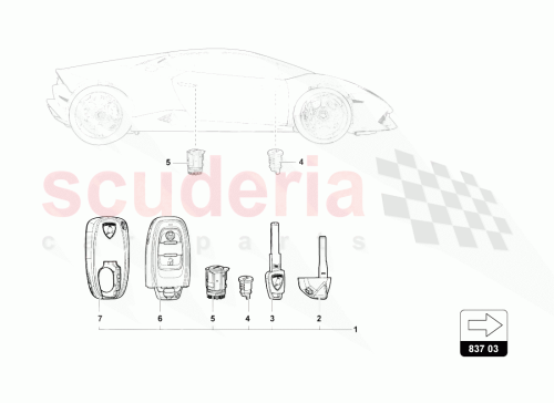 Part Diagram for Lamborghini 4T1898374ETKE