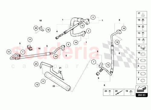 Part Diagram for Lamborghini 3C0820231