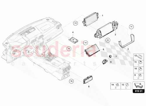 Part Diagram for Lamborghini 4K0919158C2WO