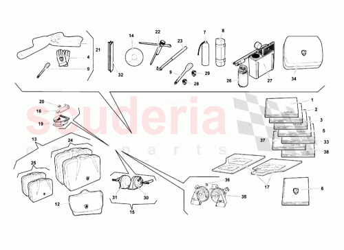 Part Diagram for Lamborghini 400012003CN