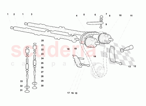 Part Diagram for Lamborghini 07M109623A