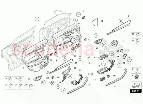 Part Diagram for Lamborghini 4ML867223AF