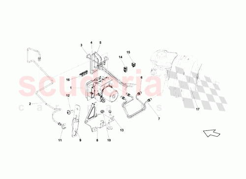 Part Diagram for Lamborghini 4D0611715B