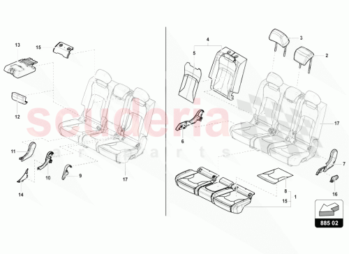 Part Diagram for Lamborghini 4ML885458