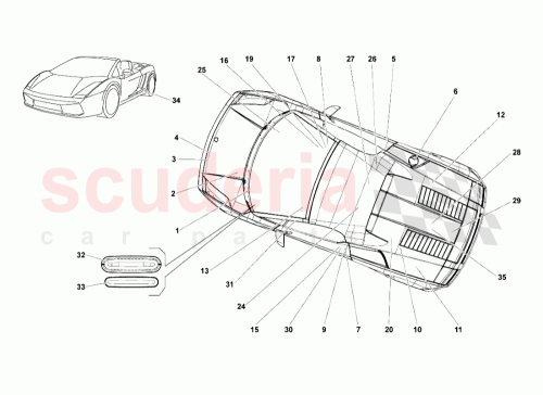 Part Diagram for Lamborghini 400010554