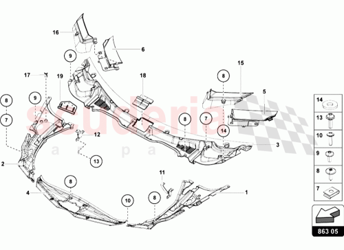 Part Diagram for Lamborghini 470819104E