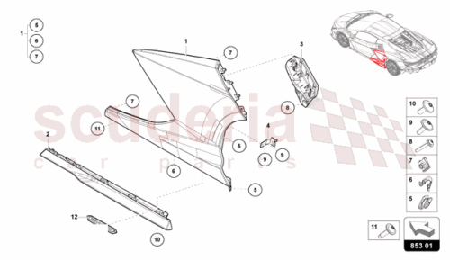 Part Diagram for Lamborghini 47B863234A