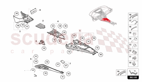 Part Diagram for Lamborghini 47B863315B
