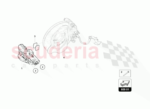 Part Diagram for Lamborghini 4S0698269