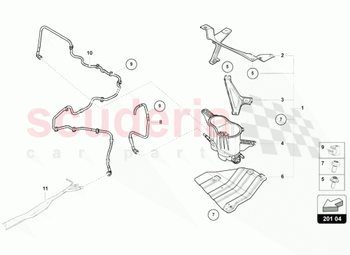 Part Diagram for Lamborghini 4M4201997