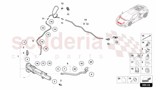 Part Diagram for Lamborghini 47B857869