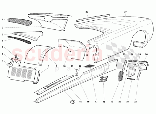 Part Diagram for Lamborghini 009430002