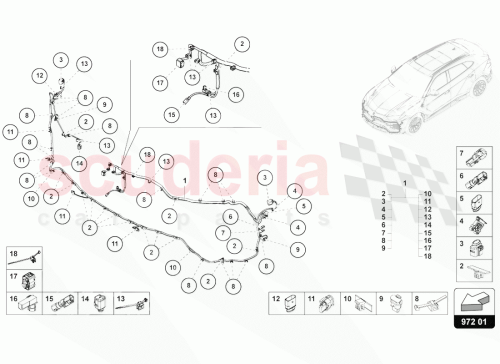 Part Diagram for Lamborghini 4ML971095BC