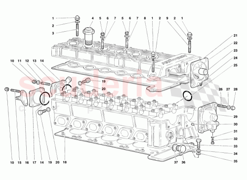 Part Diagram for Lamborghini 008606205