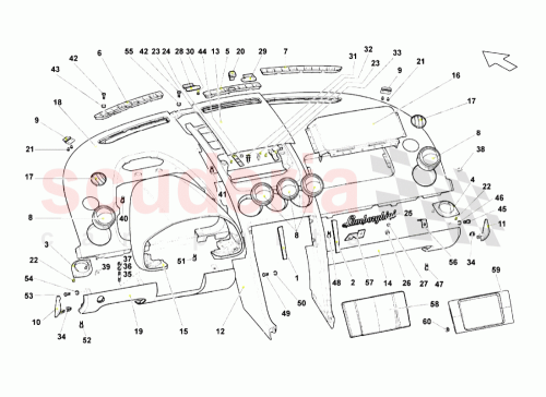 Part Diagram for Lamborghini 400819475A
