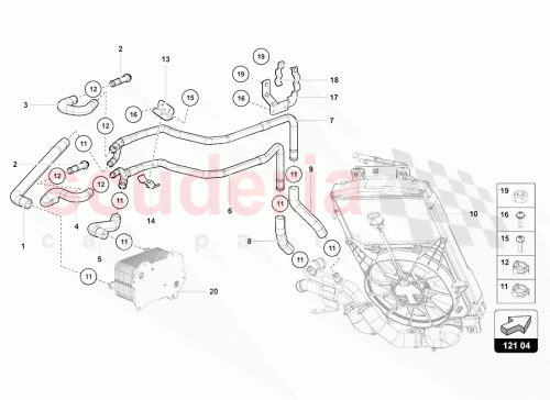 Part Diagram for Lamborghini 470121516D
