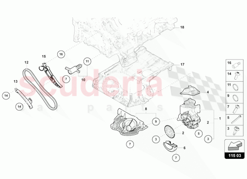 Part Diagram for Lamborghini 0P2115103A