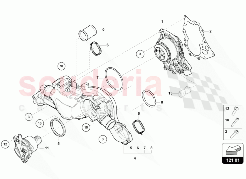 Part Diagram for Lamborghini 0P2121228A