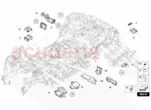 Part Diagram for Lamborghini 4K0959682
