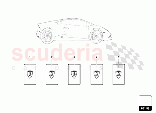 Part Diagram for Lamborghini 4T0012774DA
