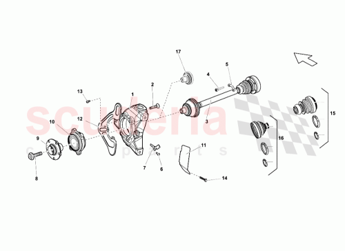 Part Diagram for Lamborghini 400407722B