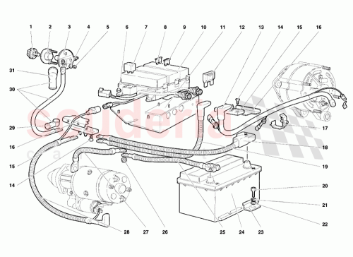 Part Diagram for Lamborghini 006135927
