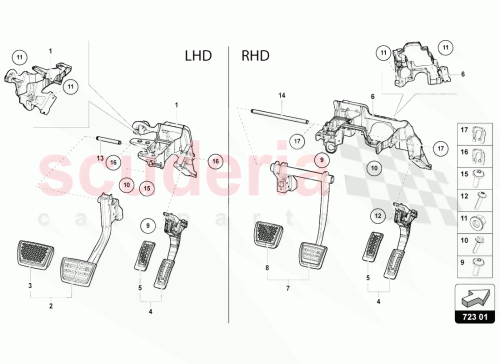 Part Diagram for Lamborghini 4M1723117E