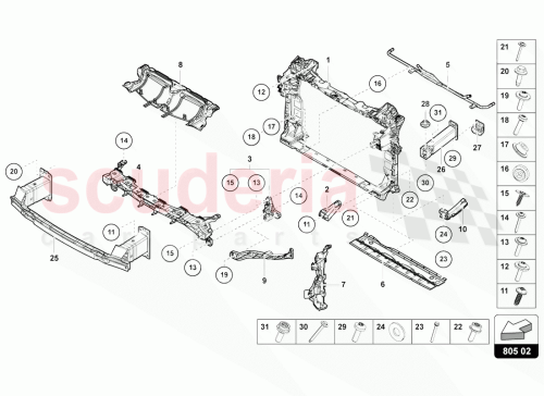 Part Diagram for Lamborghini N91262801
