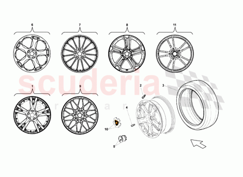 Part Diagram for Lamborghini 400601017P
