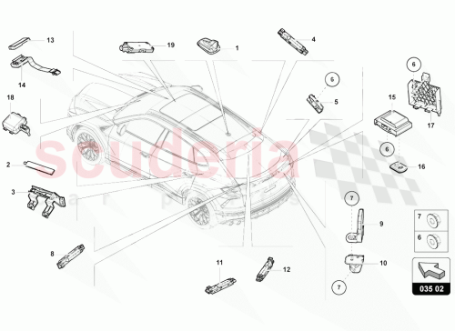 Part Diagram for Lamborghini 4ML035596