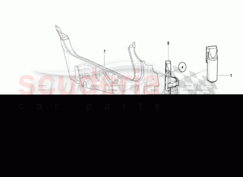 Part Diagram for Lamborghini 8E0860985