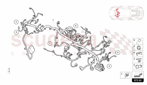Part Diagram for Lamborghini 47C971050AD