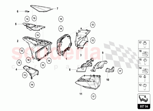 Part Diagram for Lamborghini N90282501