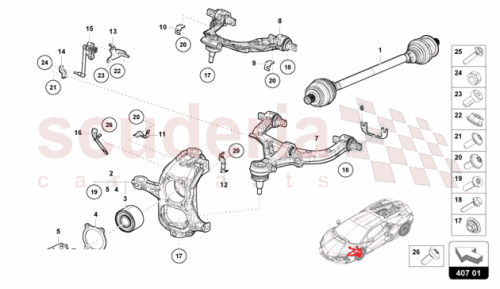 Part Diagram for Lamborghini 47B941287C