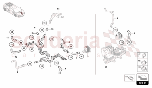 Part Diagram for Lamborghini 47B121478A