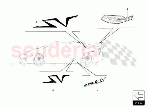 Part Diagram for Lamborghini 470010004AUR5