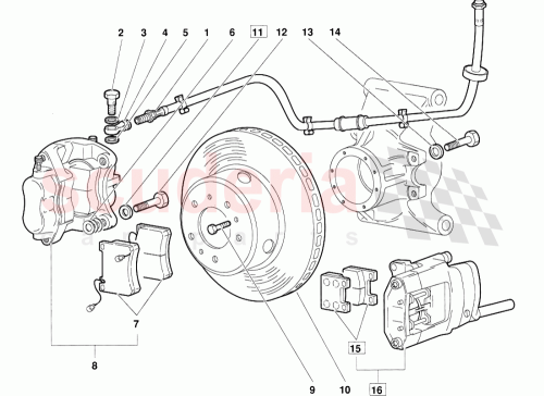 Part Diagram for Lamborghini 003319644