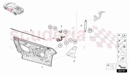 Part Diagram for Lamborghini 47B837723