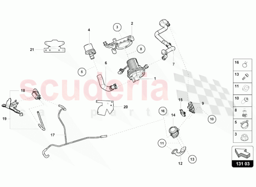 Part Diagram for Lamborghini 079133105B