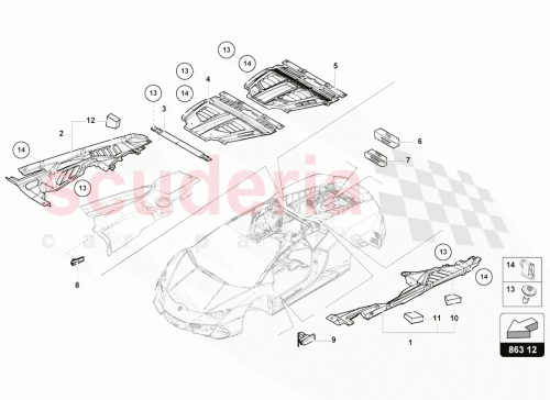 Part Diagram for Lamborghini 4T0864211D