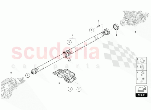 Part Diagram for Lamborghini 4M0521443D