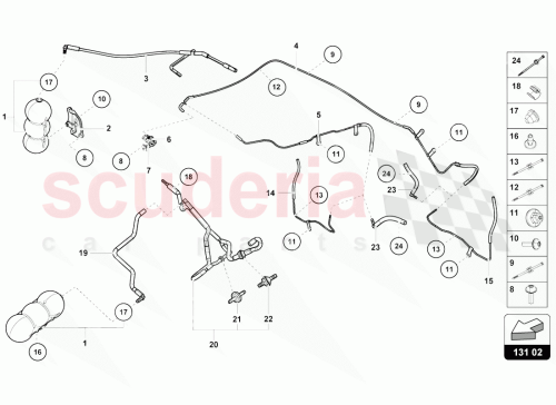 Part Diagram for Lamborghini 4S0131385F