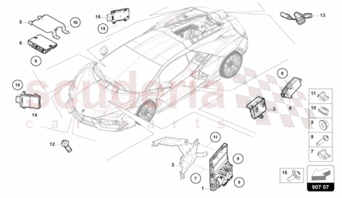 Part Diagram for Lamborghini 4G0907114B