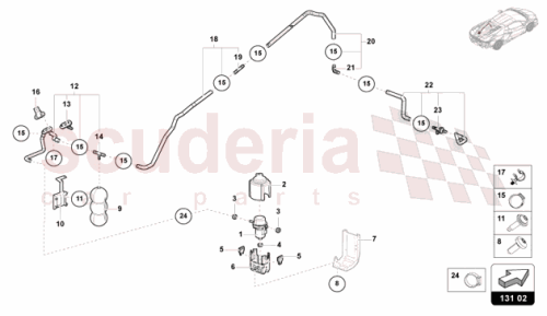 Part Diagram for Lamborghini 47B614143