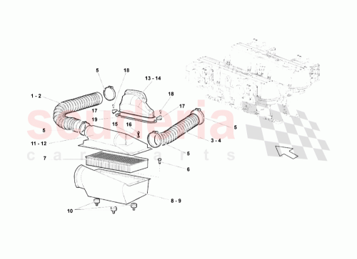 Part Diagram for Lamborghini 07M133838
