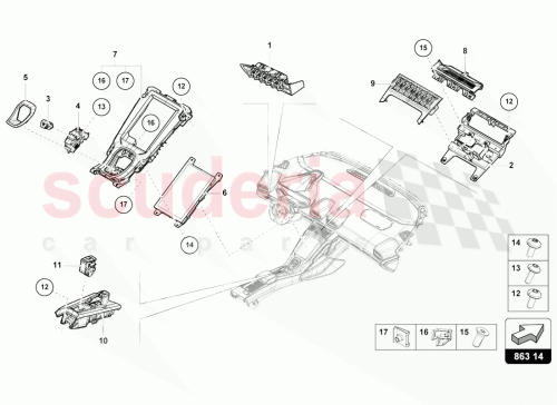 Part Diagram for Lamborghini 4T0919727C