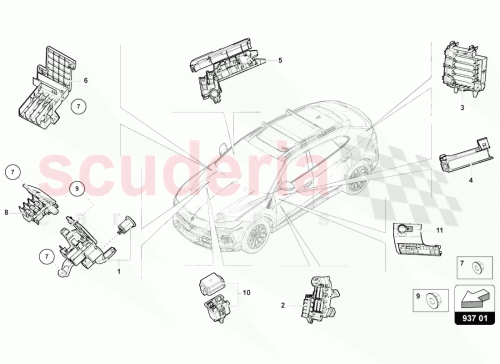 Part Diagram for Lamborghini 4M0941823