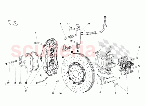 Part Diagram for Lamborghini 400698317A